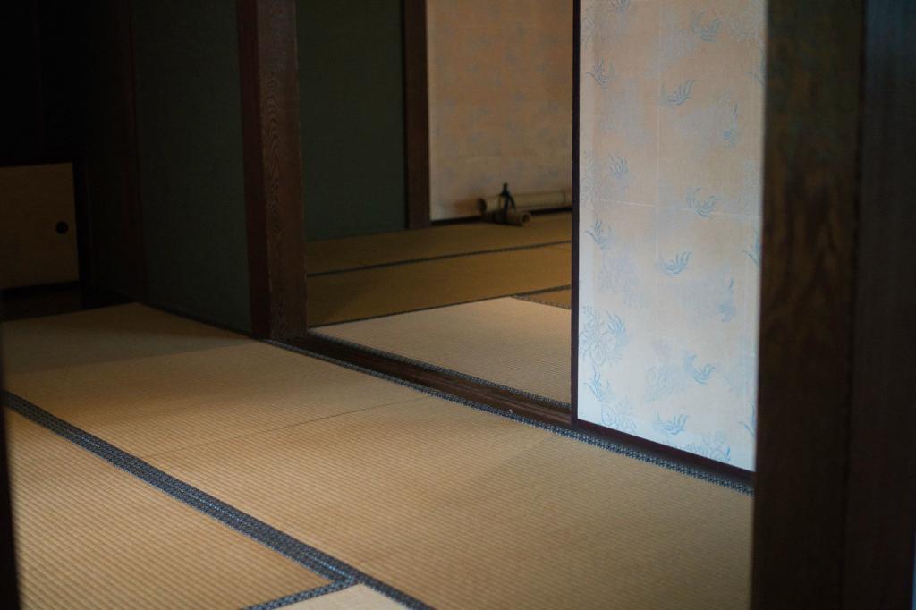 Ein Japanischer Innenraum mit Tatami-Matten.