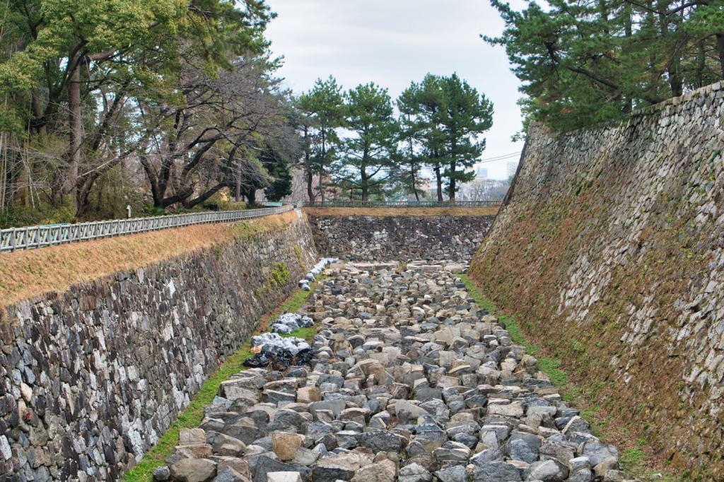 Bild des Burggrabens von Burg Nagoya